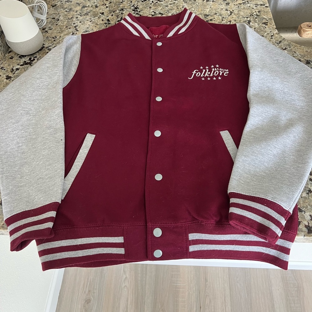 Taylor Swift Official Merch “Folklore” Varsity Jacket